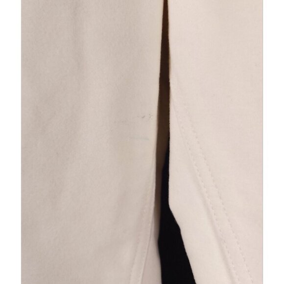 AMI Wide-Leg Brushed-Cotton Trousers Size L Mens Cream Moleskin $330 - Picture 6 of 16